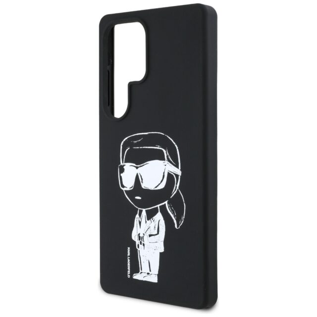 Karl Lagerfeld Silicone Graffiti Ikonik Printed Logo MagSafe Case for Samsung Galaxy S25 Ultra Black - imagine 6