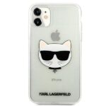 Karl Lagerfeld KLHCN61CHTUGLS iPhone 11 6,1" / Xr silver hardcase Glitter Choupette - imagine 3