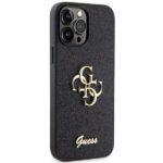 Guess GUHCP13XHG4SGK iPhone 13 Pro Max 6.7" black hardcase Glitter Script Big 4G - imagine 4