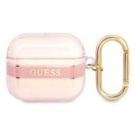 Guess  GUA3HHTSP AirPods 3 cover pink Strap Collection