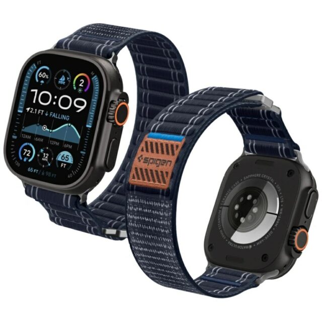 Spigen WBF0 Strap for Apple Watch 8/9/10/11/SE/Ultra (44/45/46/49mm) navy blue - imagine 9