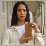 Etui dbramante 1928 Lynge 2w1 Wallet do  iPhone 14 Pro brązowy/brown - imagine 10