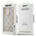 DKNY DKHCP16LPCPTSSP iPhone 16 Pro 6.3" pink hardcase Checkered Pattern & Printed Stripes - imagine 8