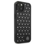 Mercedes MEHCP13SESPBK iPhone 13 mini 5,4" black hardcase Silver Stars Pattern - imagine 4