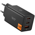 Ładowarka sieciowa Spigen Essential       EE673EU 67W 2xUSB-C/USB-A czarny