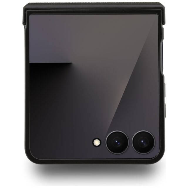 Karl Lagerfeld Saffiano Karl&Choupette Pin Case for Samsung Galaxy Z Flip7 Black - imagine 3