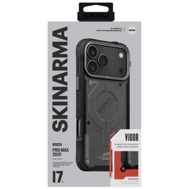 Case Skinarma Vigor MagSafe for iPhone 17 Pro Max graphite - imagine 5