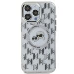 Karl Lagerfeld KLHMP15LHMCKMHT iPhone 15 Pro 6.1"transparent IML Monogram Karl&Choupet - imagine 3
