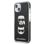 Karl Lagerfeld KLHCP13MTPE2TK iPhone 13/ 14 / 15 6,1" hardcase black Karl&Choupette Head - imagine 2