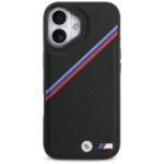BMW M Tricolor Metal Logo MagSafe Case for iPhone 17 Black - imagine 3