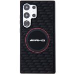 AMG AMHMS24L23SMRK S24 Ultra S928 black hardcase with Silicone Carbon Pattern and MagSafe - imagine 3