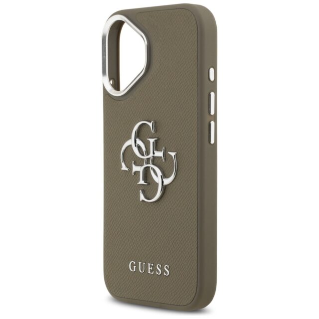 Guess Grained Big 4G Classic Logo Case for iPhone 17 Pro Brown - imagine 6