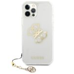 Guess GUHCP12LKS4GGO iPhone 12 Pro Max 6,7" Transparent hardcase 4G Gold Charms Collection - imagine 3