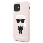 Karl Lagerfeld KLHCN61SLFKPI iPhone 11 6,1" / Xr hardcase light pink Silicone Iconic - imagine 2