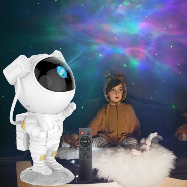 Starry Sky Projector Galaxy Projector | Night lamp, projector | for children, in the shape of an astronaut - imagine 5