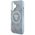 Case Guess IML Metal Glitter 4G Circle Triangle MagSafe for iPhone 16 blue - imagine 6