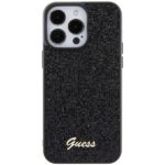 Guess GUHCP15XPMSDGSK iPhone 15 Pro Max 6.7" black hardcase Disco Metal Script - imagine 3