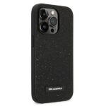 Karl Lagerfeld KLHCP14LG2ELK iPhone 14 Pro 6,1" hardcase black Glitter Plaque Logo - imagine 4