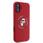 Karl Lagerfeld KLHMP16MSCMKCRHR iPhone 16 Plus 6.7" red hardcase Silicone Karl&Choupette Hea - imagine 4