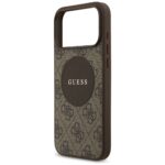 Case Guess 4G Circle Classic Logo        MagSafe for iPhone 17 Pro Max brown - imagine 6