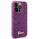 Guess GUHCP15LPMSDGSF iPhone 15 Pro 6.1" fuschia hardcase Disco Metal Script - imagine 4
