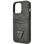 Guess GUHCP13LP4TPK iPhone 13 Pro / 13 6,1" black hardcase 4G Triangle Logo Cardslot - imagine 6