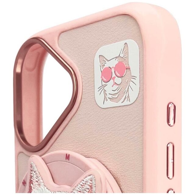 Nimmy Glasses Cool Cat MagSafe case for iPhone 16 pink - imagine 9