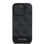 Guess GUHCP16LG4GLGR iPhone 16 Pro 6.3" grey hardcase 4G Bottom Stripe - imagine 3