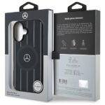 Mercedes MEHMP16S23HRSK iPhone 16 6.1" black hardcase MB Double Layer Crossed Lines MagSafe - imagine 8