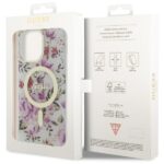 Guess GUHMP14XHCFWST iPhone 14 Pro Max 6.7" transparent hardcase Flower MagSafe - imagine 8
