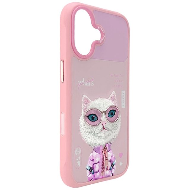Case Nimmy Cool&Cute 2.0 Cat for iPhone   17 pink - imagine 6