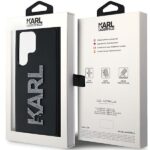 Karl Lagerfeld KLHCS23L3DMBKCK S23 Ultra S918 black hardcase 3D Rubber Glitter Logo - imagine 7