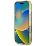 Case Guess IML Metal Glitter 4G Circle Triangle MagSafe for iPhone 16 brown - imagine 5