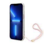 Guess GUOHCP14MH4STP iPhone 14 Plus / 15 Plus 6.7" pink hardcase 4G Print Strap - imagine 4