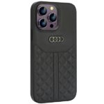 Audi Genuine Leather iPhone 14 Pro Max 6.7" black hardcase AU-TPUPCIP14PM-Q8/D1-BK