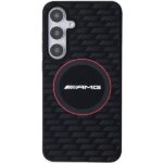 AMG AMHMS24S23SMRK S24 S921 black hardcase with Silicone Carbon Pattern and MagSafe - imagine 3