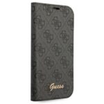 Guess GUBKP14XHG4SHK iPhone 14 Pro Max 6,7" black book 4G Vintage Gold Logo - imagine 5