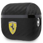 Ferrari FESAP2CABK AirPods Pro 2 (2022/2023) cover black On Track PU Carbon - imagine 2