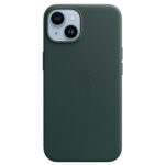 Case Apple MPP53ZM/A iPhone 14 / 15 / 13 6.1" forest green Leather Case MagSafe