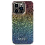Guess GUHCP15LHDECMI iPhone 15 Pro 6.1" multicolour hardcase IML Faceted Mirror Disco Iridescent - imagine 3