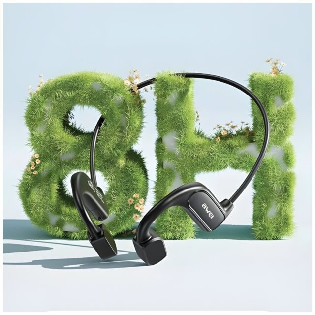 AWEI A897BL Air Conduction Headphones Black - imagine 6