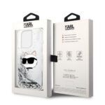 Karl Lagerfeld KLHCP14LLNCHCS iPhone 14 Pro 6,1" silver hardcase Glitter Choupette Head - imagine 8