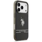 US Polo DH and Bottom Stripe Logo MagSafe Case for iPhone 17 Pro Black - imagine 4