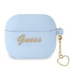 Guess GUA3LSCHSB AirPods 3 cover blue Silicone Charm Heart Collection