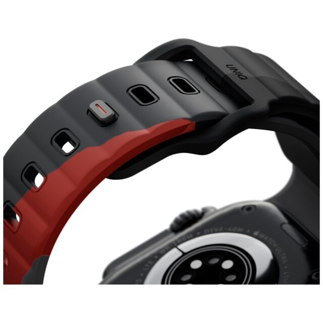 Strap UNIQ Stride De Rubber for Apple Watch 49/46/45/44mm charcoal - imagine 2