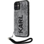Karl Lagerfeld KLHCN61PSQRKS iPhone 11 /Xr 6,1" silver hardcase Sequins Cord - imagine 2