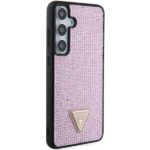 Guess GUHCS24MHDGPPP S24+ S926 pink hardcase Rhinestone Triangle - imagine 4