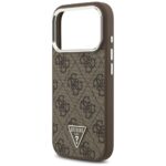 Case Guess 4G Triangle Logo MagSafe for iPhone 17 Pro brown - imagine 6