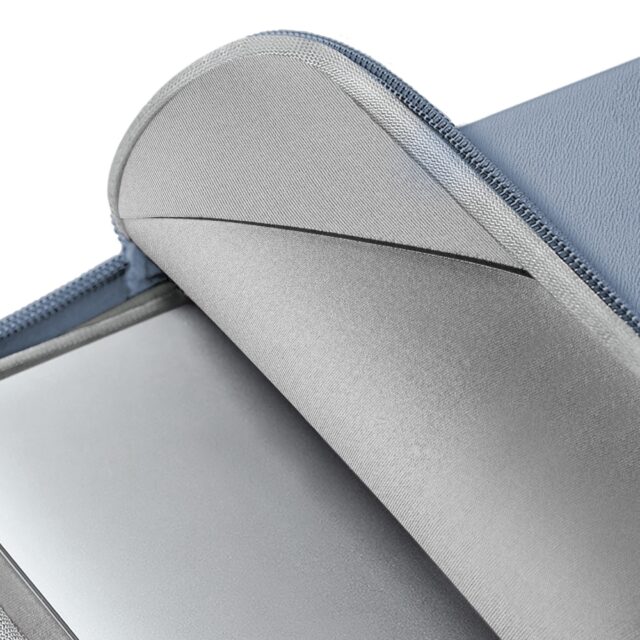 UNIQ bag Cyprus laptop Sleeve 14" blue/cloud blue water-resistant neoprene - imagine 4