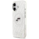 Karl Lagerfeld IML Glitter Karl & Choupette Heads Logo MagSafe Case for iPhone 17 Gray - imagine 2